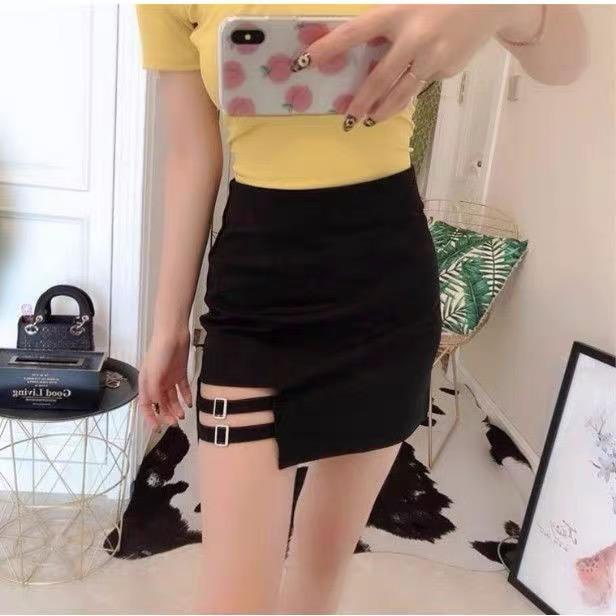 Lm Boutique~ (S-XXL)Rok highwaist bodyconSKIRT STRIP 2