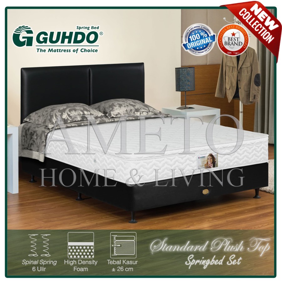 Guhdo Springbed Standard Plush Top 180x200 Atlantic Style Full Set