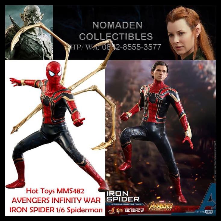 avengers infinity war spiderman hot toys