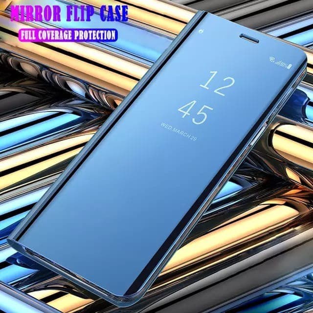 SAMSUNG A21S FLIP CASE CLEAR VIEW STANDING COVER