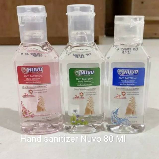 Hand Sanitizer Nuvo gel 80 ml /Pembersih tangan Nuvo 80 ml