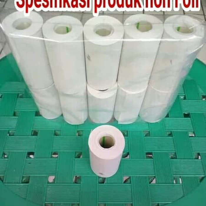 

Kertas Struk Kasir uk.58x40 untuk printer thermal - Non Foil