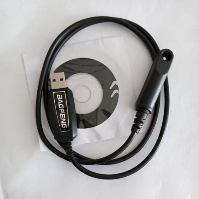 Kabel data Baofeng HT uv9r plus era a58 pro uv 9r, cd program usb software cable isi frekuensi