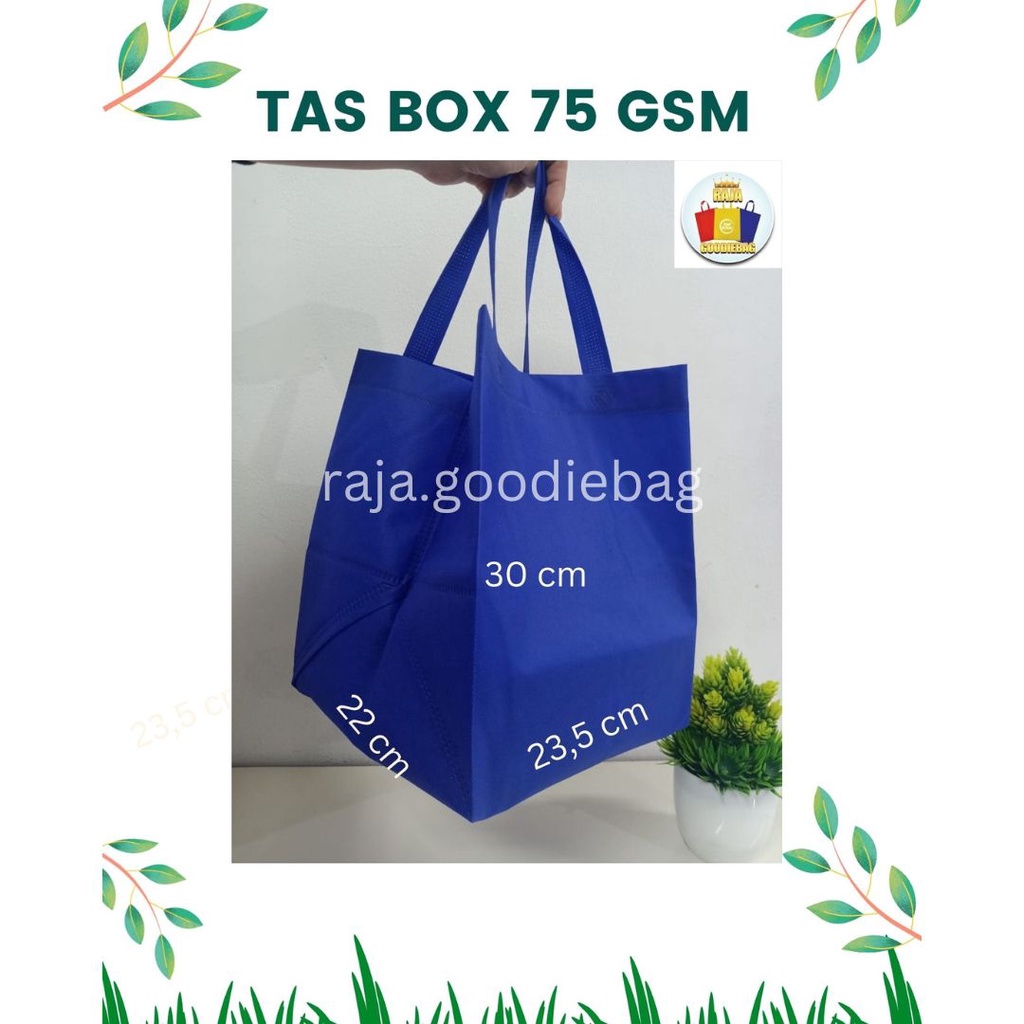 

Tas goodie bag box / spoundbond kotak nasi 22x22