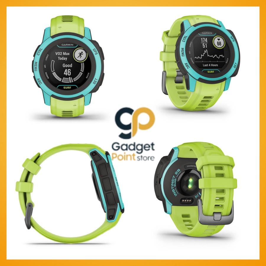 Sport Watch | Smart Watch Garmin Instinct 2S Surf Edition Waikiki SEA 40mm - Garansi Resmi TAM 2 Tahun