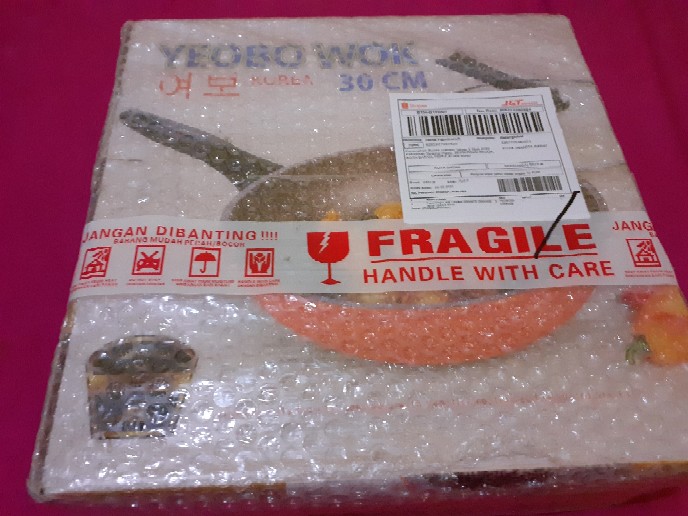 Panci Wajan Anti Lengket Granite Orange New Yeobo 30cm