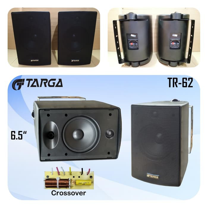 speaker pasif 6 inch targa tr62 speker pasiv 6 in tr 62 sepasang