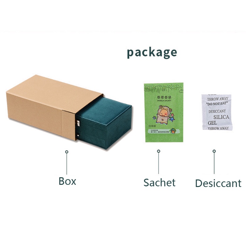 Gro Kotak Display &amp; Penyimpanan Perhiasan Mini Travel Portabel Untuk Anak Perempuan &amp; Wanita Sempurna