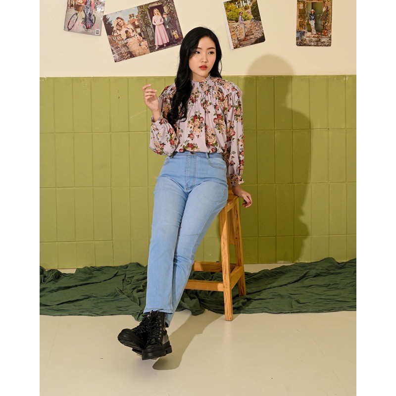 KANON - 90’s Fit-Ankle Jeans - Jeans stretch wanita