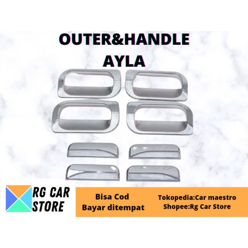 OUTER HANDLE AYLA CHROME DIJAMIN PNP TINGGAL PASANG BERKUALITAS