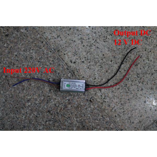 LED Driver 12v (Output)10 watt menjadi 220V AC ( Input )