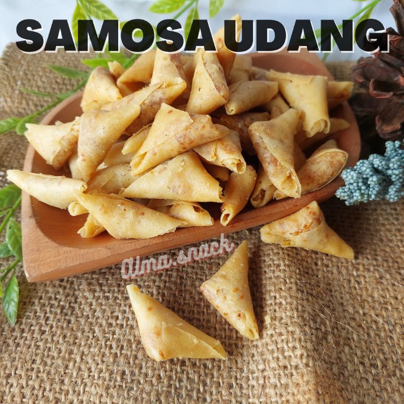 

ALMA.SNACK SAMOSA UDANG GURIH 250gr SNACK KILOAN MURAH