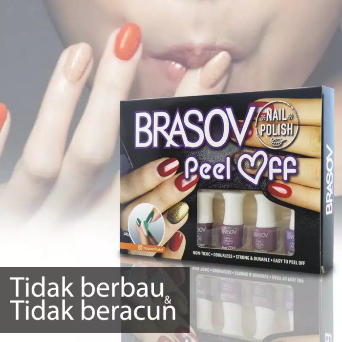 KUTEKS KUTEK CUTEX CUTEK BRASOV PEEL OFF 9ML BISA UNTUK SHOLAT BPOM