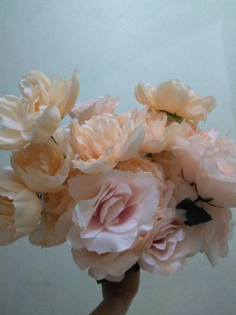 Wanflower Bunga Peony Ball X5 * Putih