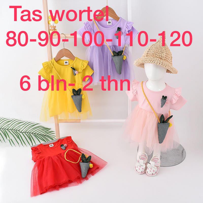 TAS WORTEL atasan anak/dres anak terbaru/baju anak termurah/fashion dres pesta anak import