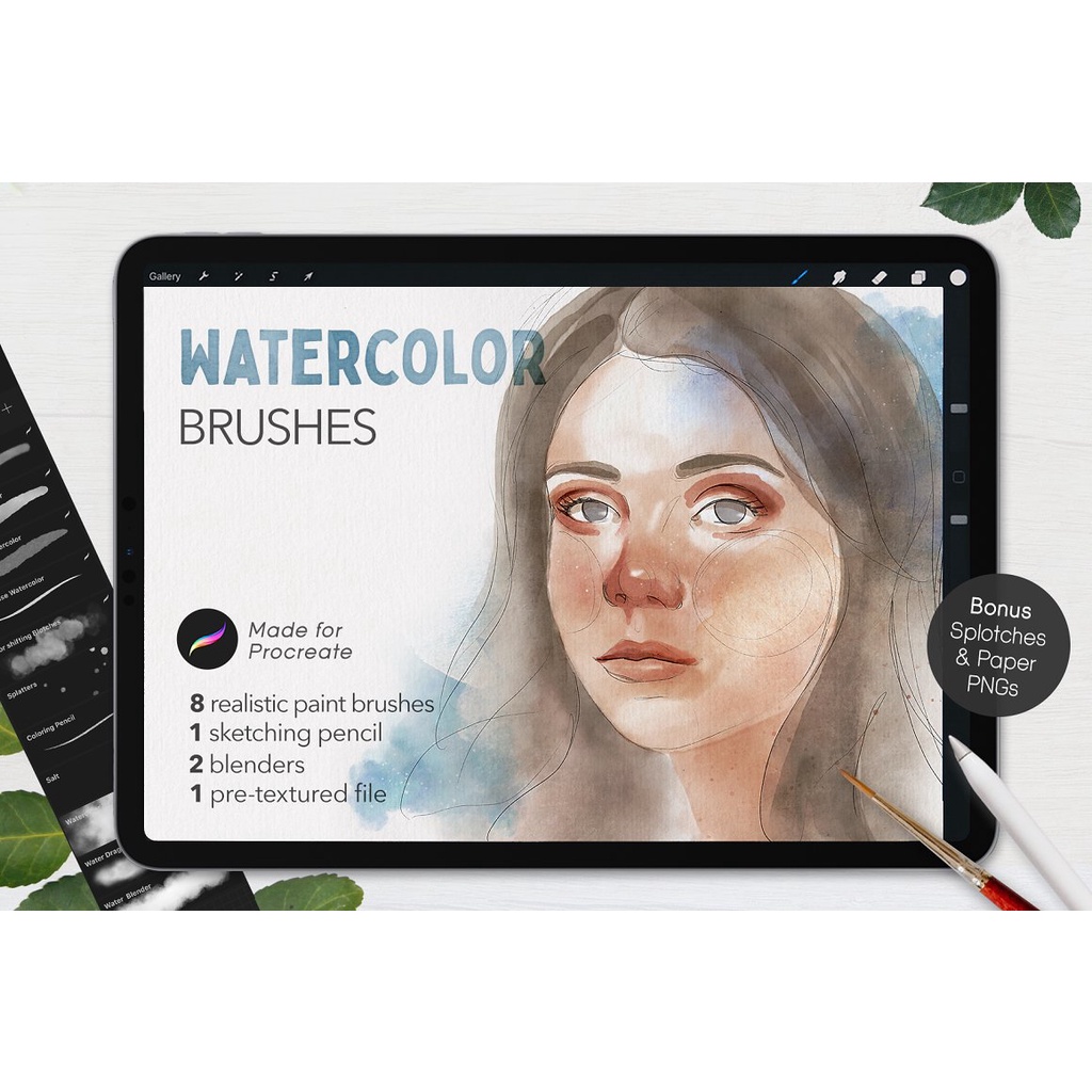 Procreate Brush - Ultimate Watercolor Brushes for Procreate