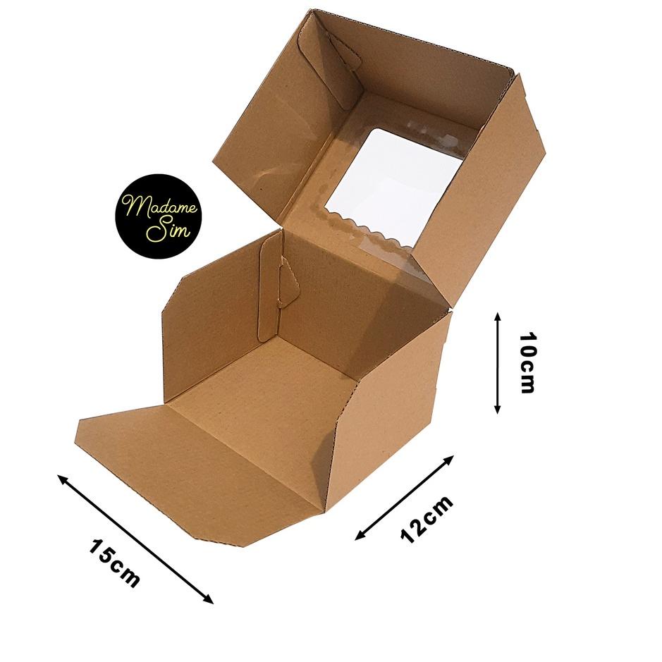 

KOTAK KUE - CAKE BOX - DUS BOLU 15 x 12 x 10 CM - MS-08 ISI 10 PCS 케