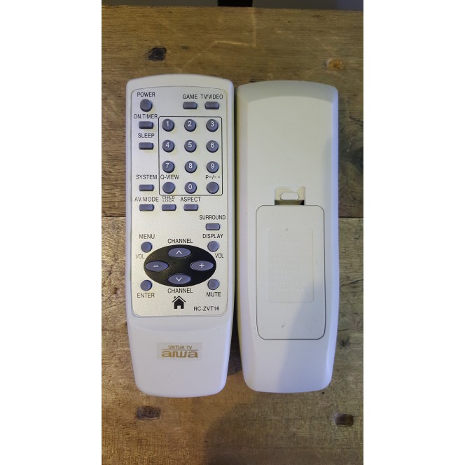 Remot Tv AIWA Tabung - Hitam