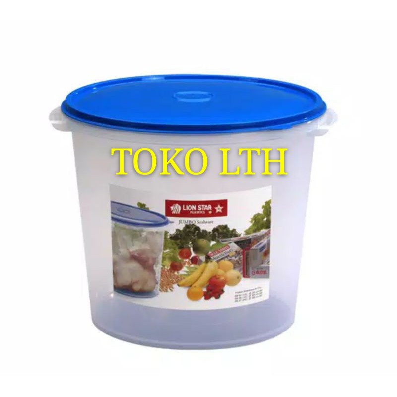 TOPLES JUMBO 12 LITER PLASTIK SEALWARE KELER KERUPUK 12 LTR WADAH SERBAGUNA BUNDAR LION STAR SW82