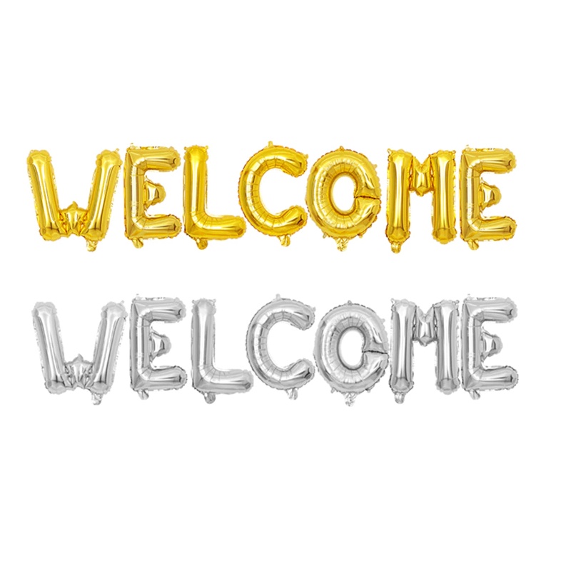 Balon Foil Huruf Set Welcome / Balon Tulisan Welcome / Balon Welcome / Balon Set Welcome