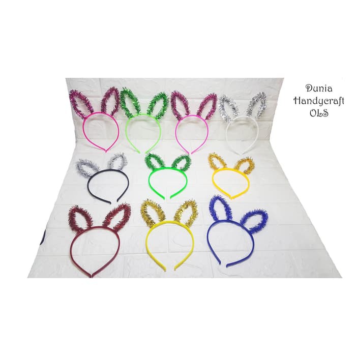 BANDO KELINCI KERLIP Bando Warna Imut Cantik Murah Unik