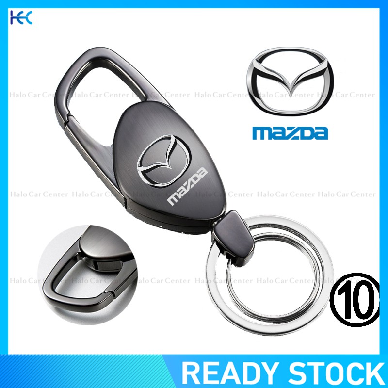 【Ready Stock】Alloy Metal Logo Motorcycle Keychain Car keychain SET for Mazda