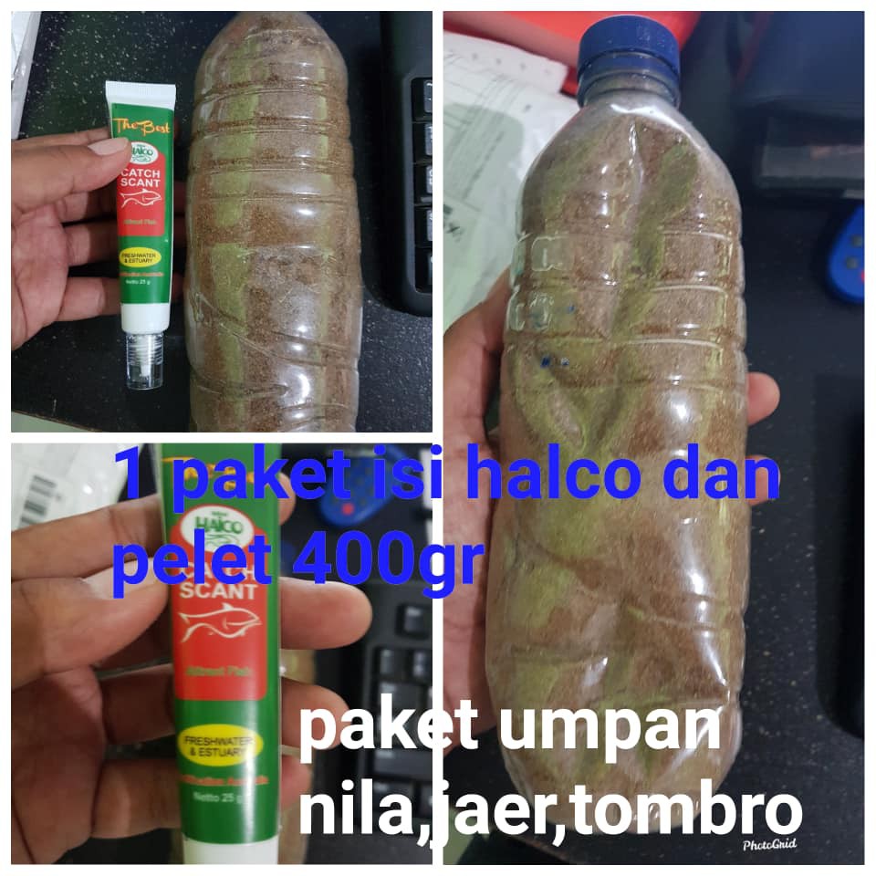 Paket Umpan Tombro / Jaer / Nila Pelet + Halco