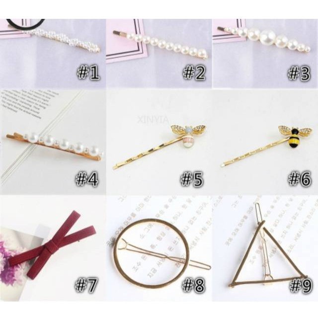 Jepit Rambut Korea Mutiara Korean Hairclip Hairpin PGM L11