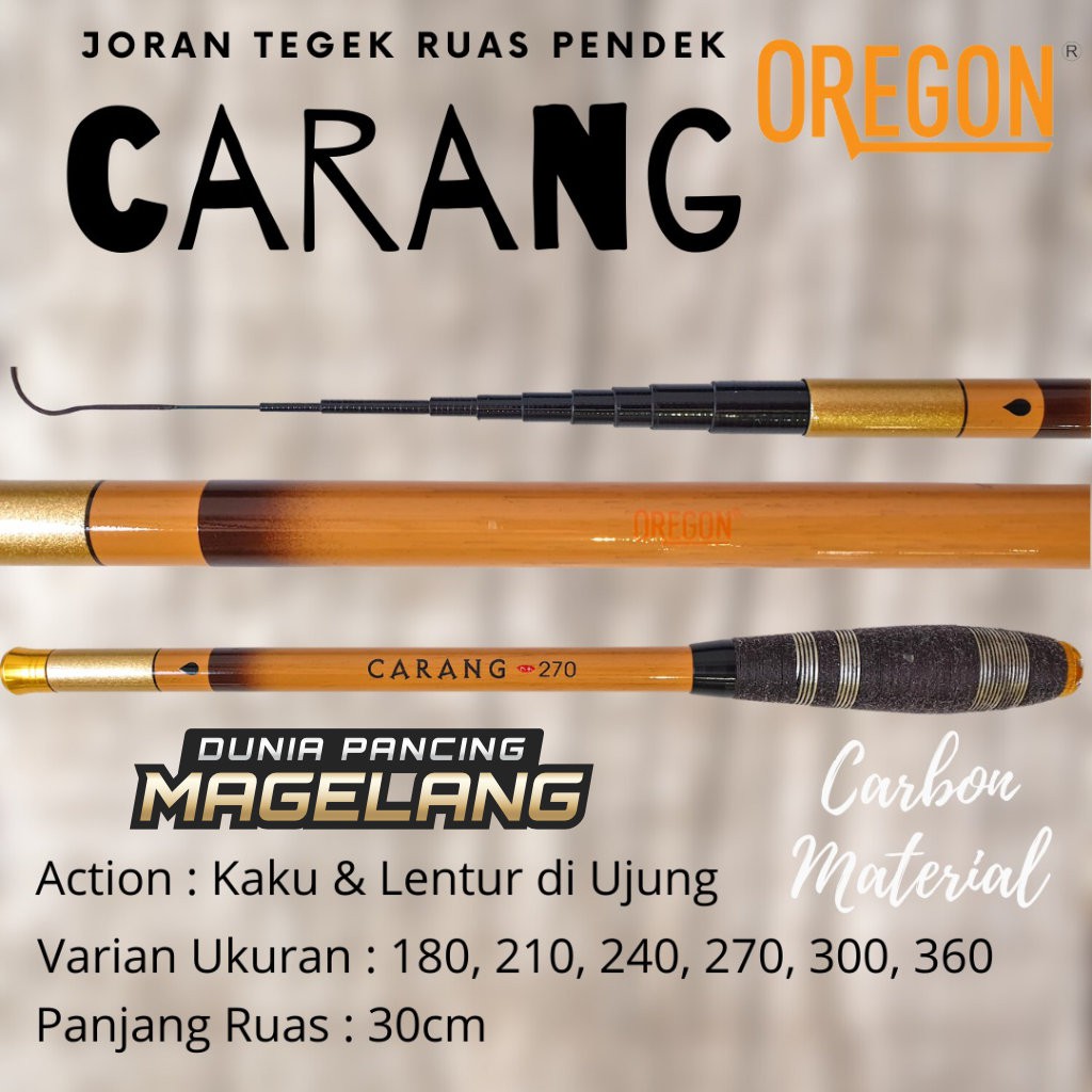 Joran Tegek Oregon Carang pengganti  Silincah (Seimportir) 360 270 240 210 180