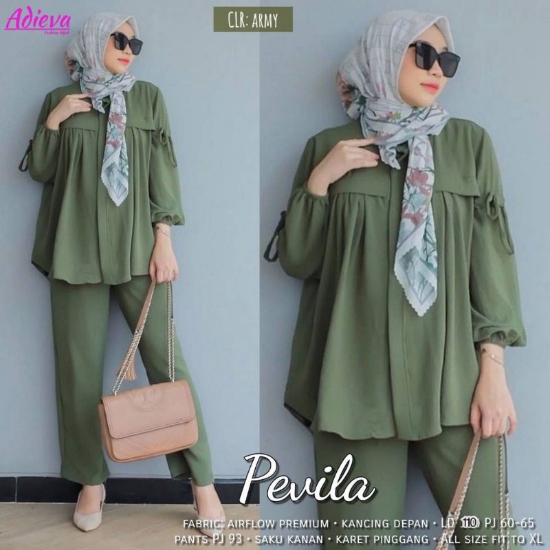 PEVITA SET/SETELAN CRINKLE AIRFLO