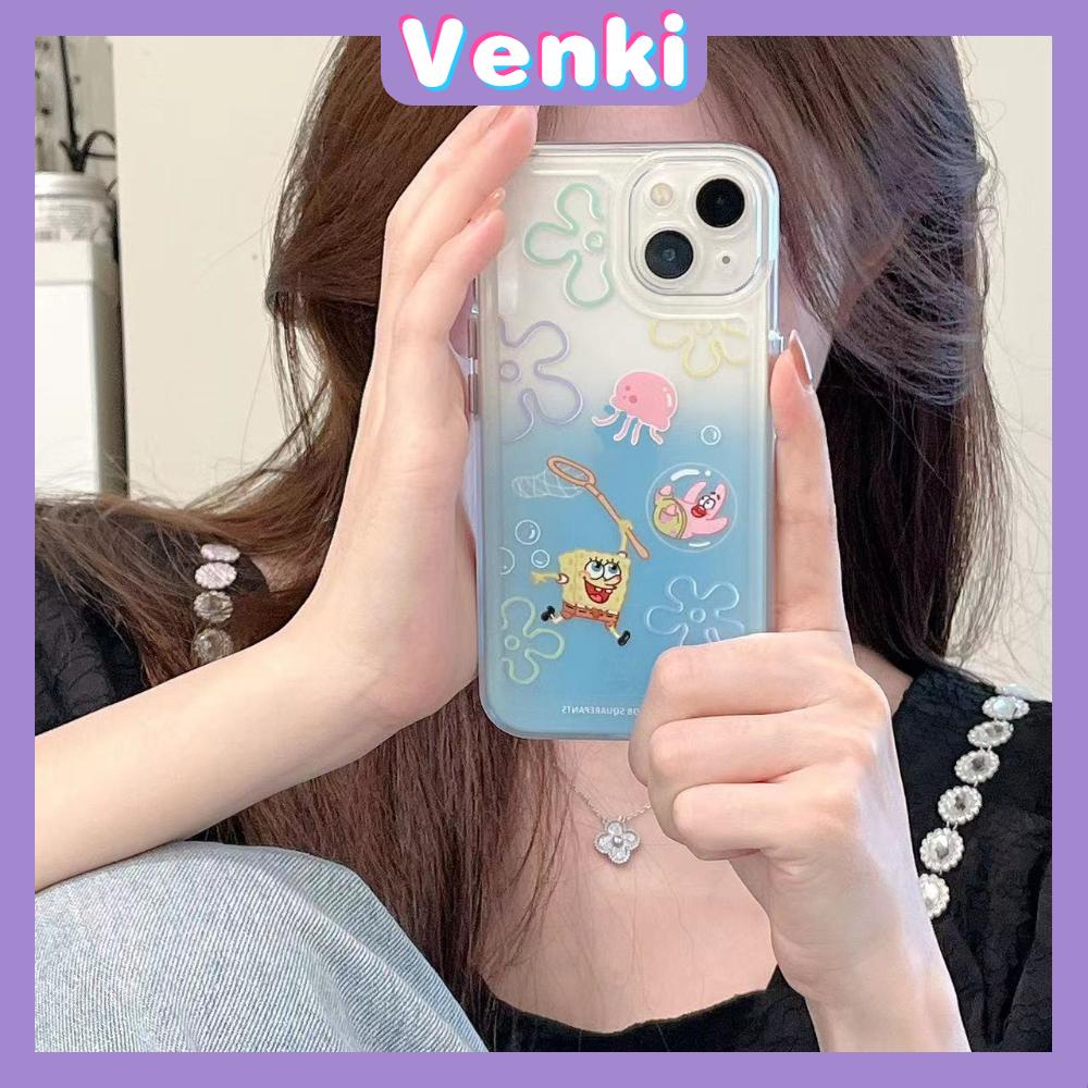 iPhone Case Silicone Soft Case Clear Case Thickened Shockproof Protection Camera Metal Button Cartoon Cute Compatible For iPhone 11 Pro Max 13 Pro Max 12 Pro Max 7Plus xr XS Max