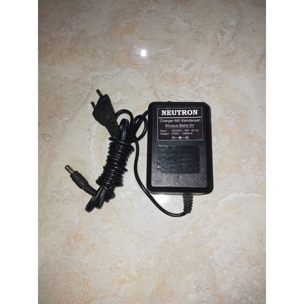 Charger Cas Adaptor 6V untuk mobil aki mainan kendaraan