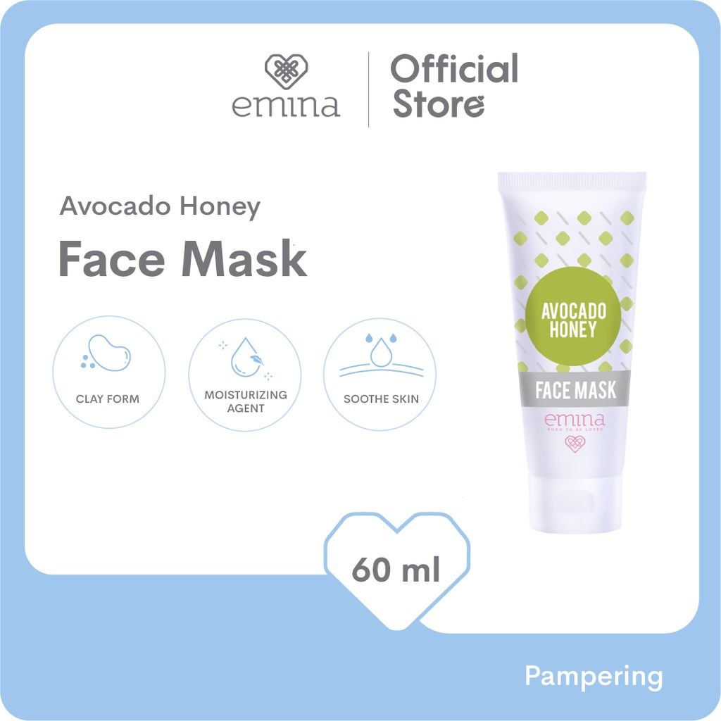 Emina Face Mask 60ml - Tube Mask Variant BISA COD