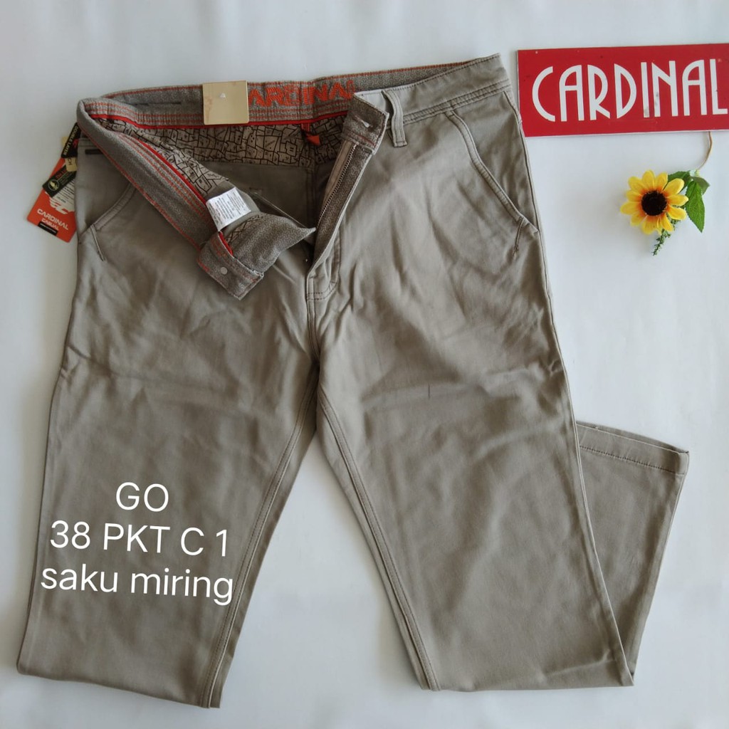 gof 37-38 PKT CARDINAL CASUAL CELANA POCKETS PANJANG Celana Chino Pria Fashion Laki Brand Kekinian