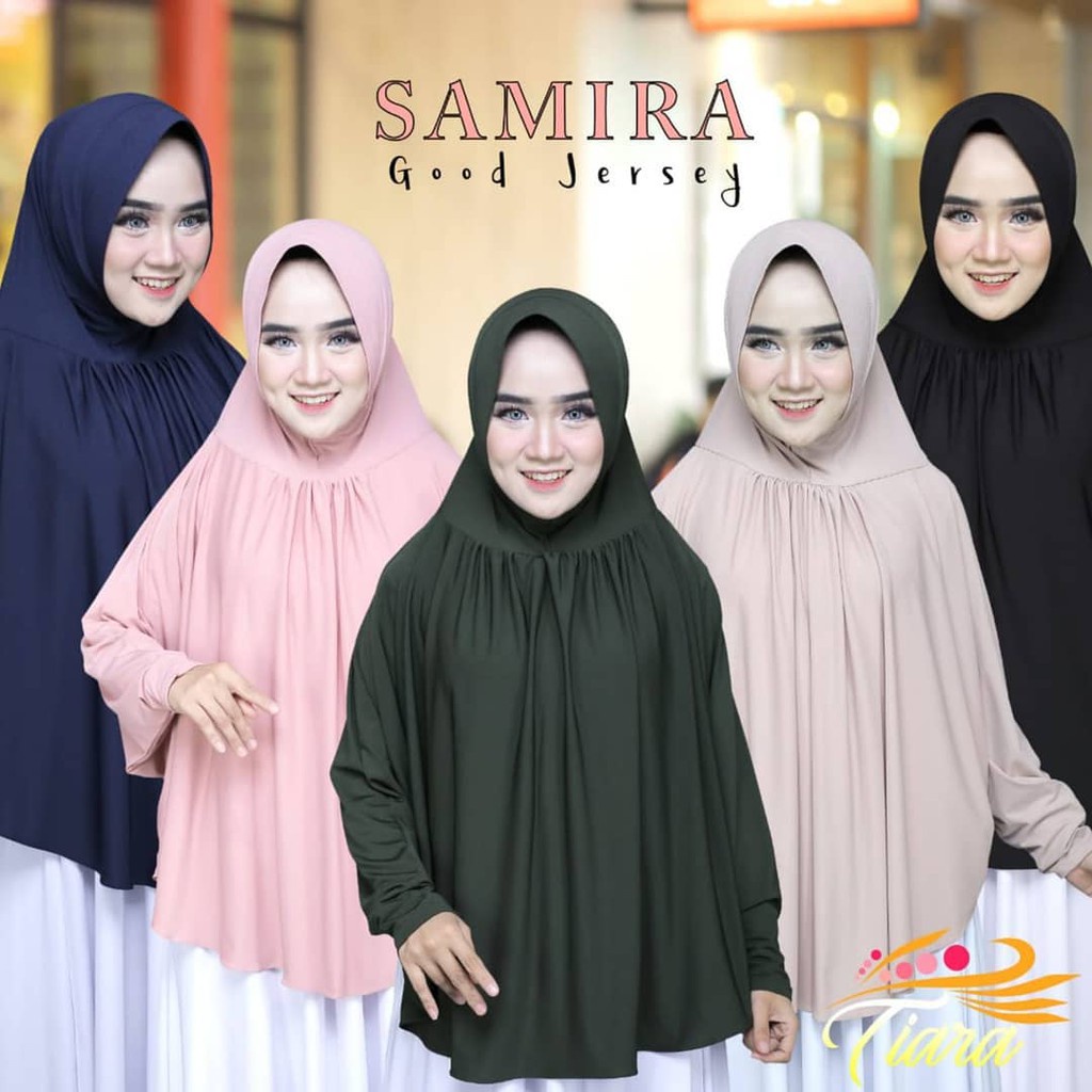 Hijab Instan Jumbo bahan Jersey nyaman Geblus Tangan Syari