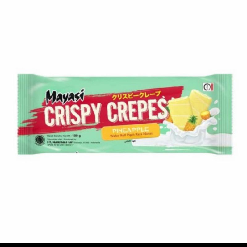 

MAYASI CRISPY CREPES PINEAPPLE 100G