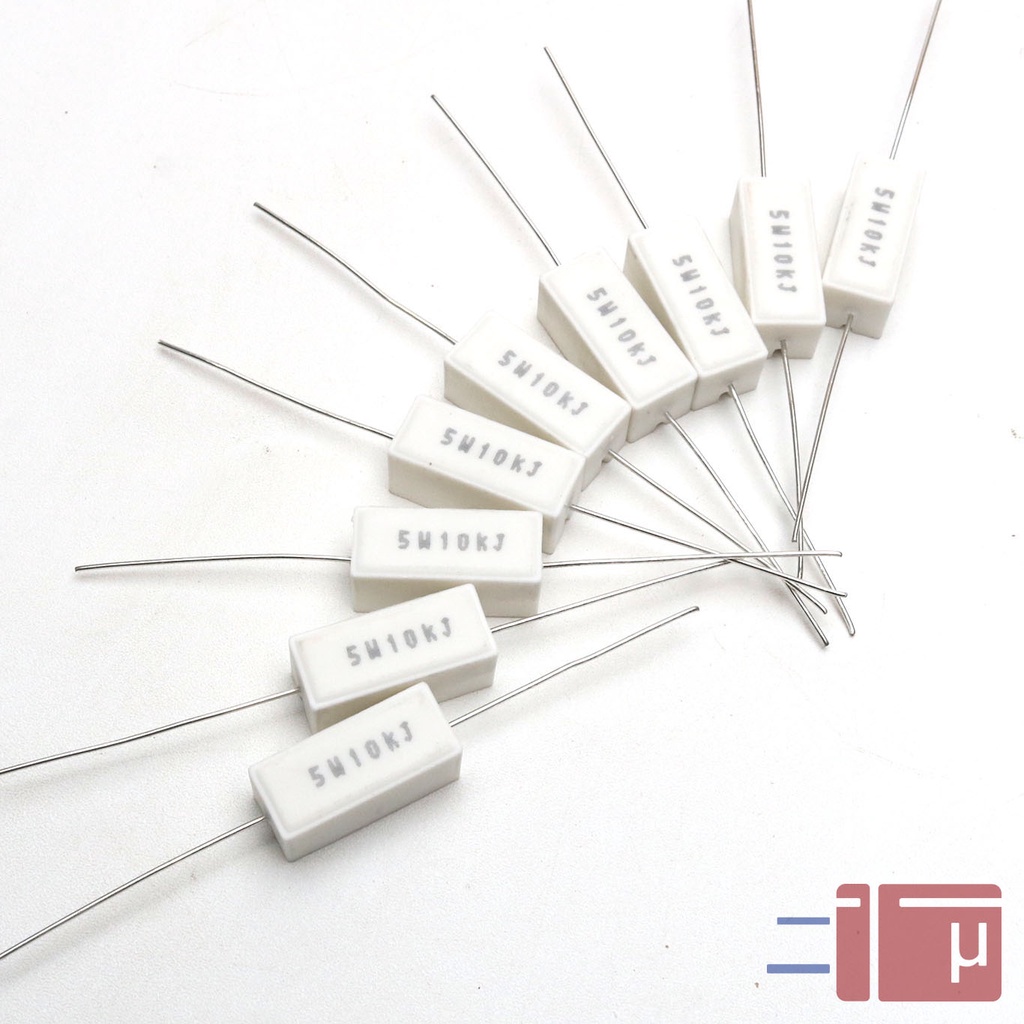 Resistor Kapur 10K 5W Taiwan Kaki Tembaga