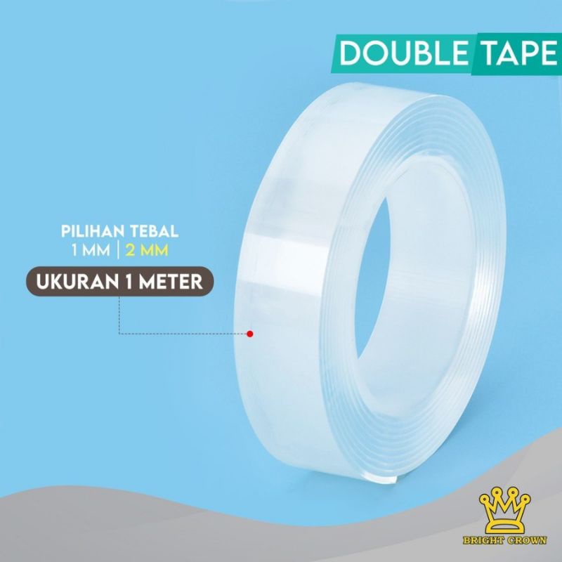 NANO TAPE BENING 1M DOUBLE TAPE SELOTIP ISOLASI DUA SISI