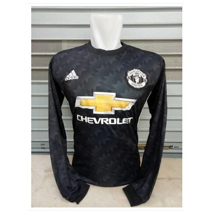 JERSEY MANCHESTER UNITED MU AWAY LONG SLEEVE 2017/2018 GRADE ORI