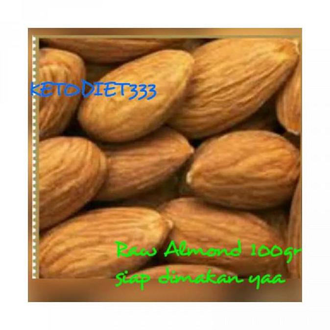 

Raw Almond Natural 100Gr Kacang Almond Mentah Untuk Snack Keto Mentarieka_Shop