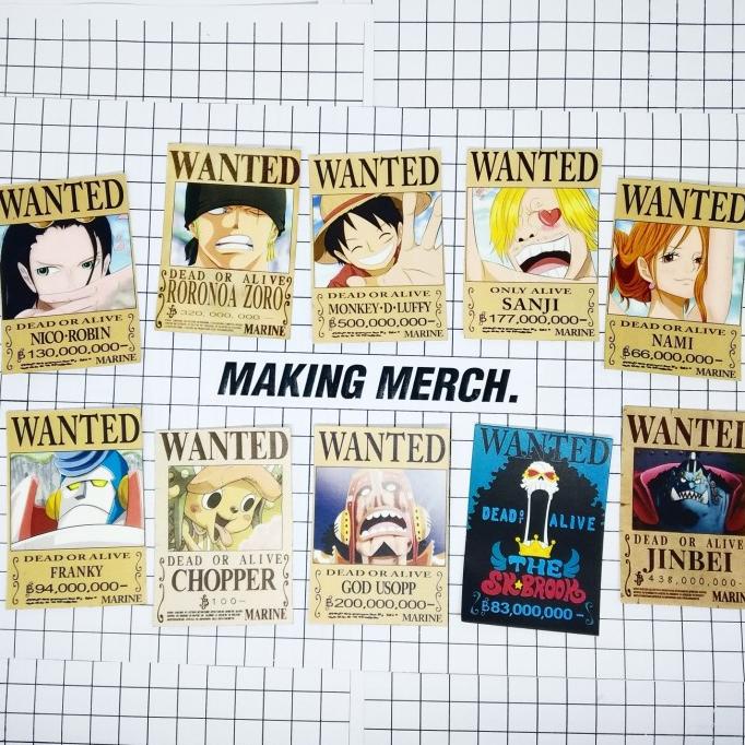 

Sticker One Piece Wanted Terlariss