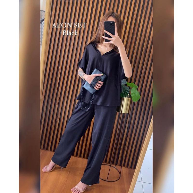 AEON ONE SET RAYON PREMIUM/ONE SET POLOS/PAJAMAS JUMBO /ONE SET LENGAN PENDEK/PAJAMAS RAYON