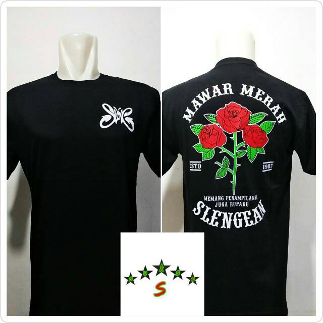 Kaos distro baju tshirt  slank mawar