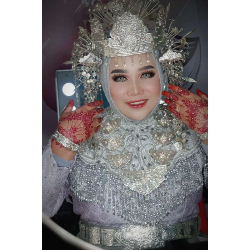 Teratai adat Pengantin bahan Crystal Akrilik BAHAN IMPOR Elegan original Ceko aksesoris wanita fashion anggun aksesoris kebaya dan gaun tampilan mewah hiasan manik manik yang kekinian payet jepang bride untuk gaun wedding pengantin fashion