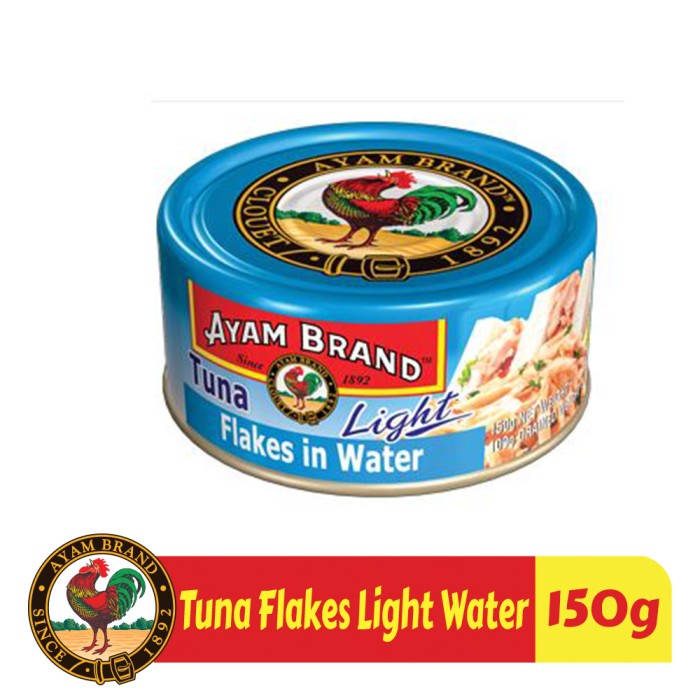 

5ds45ss Ikan Tuna Kaleng Flakes Light In Water Ayam Brand 150Gr Isi 2 Pcs Xa20X1