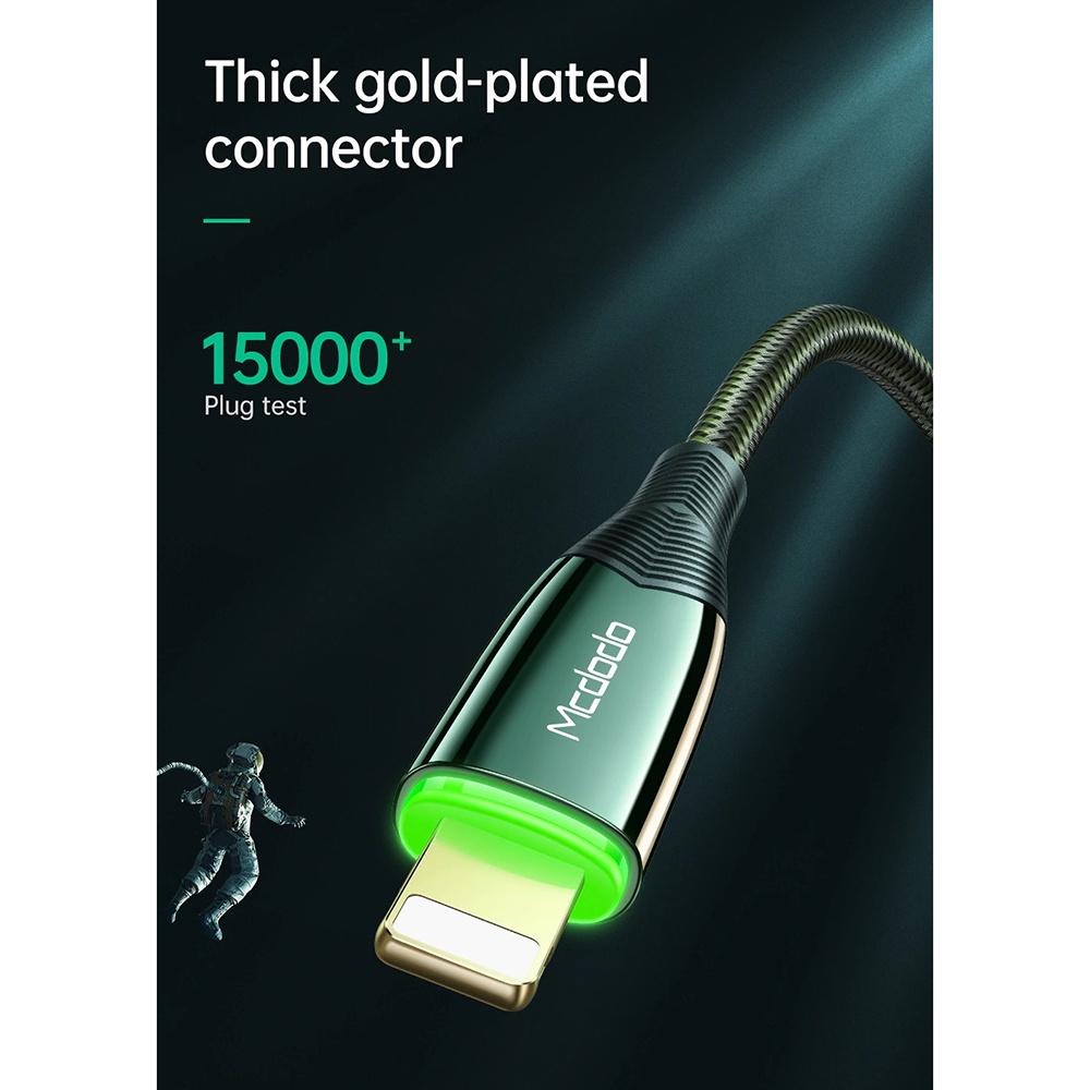 MCDODO Kabel Charger Lightning Fast Charging 3A 1.8 Meter - CA-8063 - Black