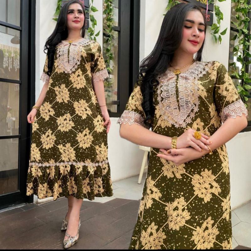 DASTER ARAB RENDA MOTIF BAMBU/DASTER BORKAT/DASTER RENDA REMPEL-Armi