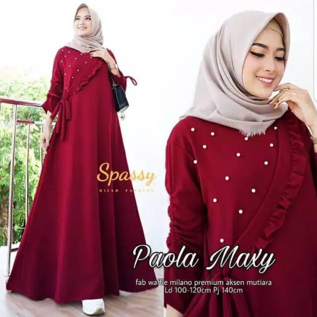 Paola maxy baju gamis fashion muslim