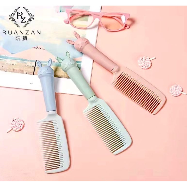 Sisir rambut hitam polos / sisir marchella warna hitam per pcs
