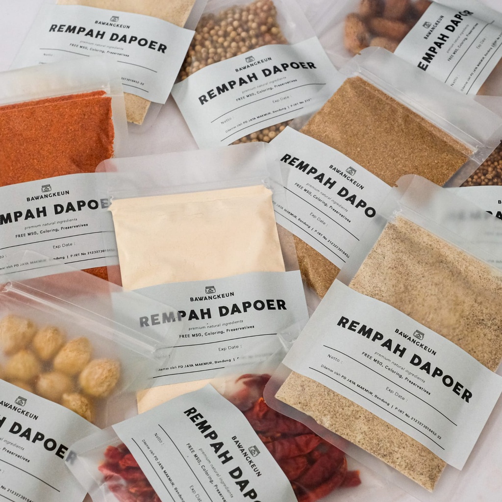 

Sachet Bumbu Masak Bubuk Powder Tabur All Variant by BAWANGKEUN Non MSG Garlic Lada Merica Paprika